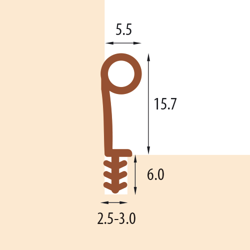 16mm bubble seal