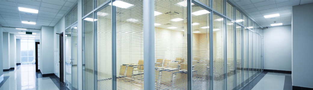 Glass Partitioned Office