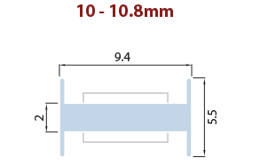 10mm Standard and 10.8mm Laminated