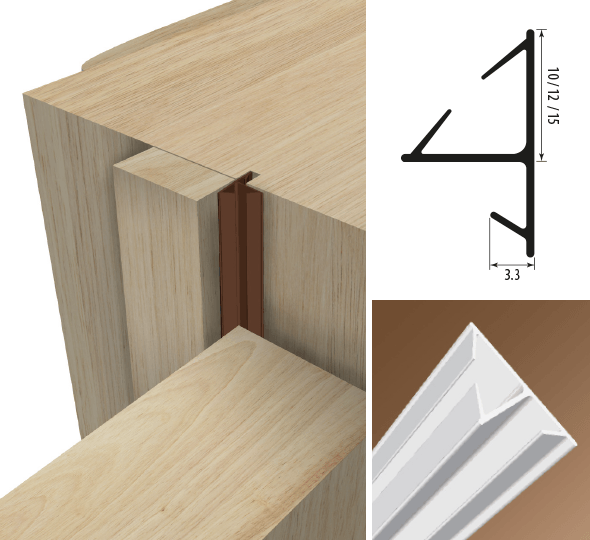 Harmony Corner with Kerf Illustration and Dimensions