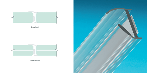 side seal for frameless doors